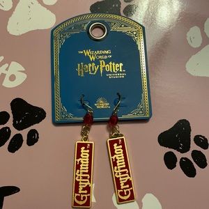 Gryffindor earrings.